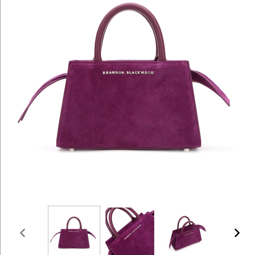 Brandon Blackwood Arlen Bag | Purple Suede